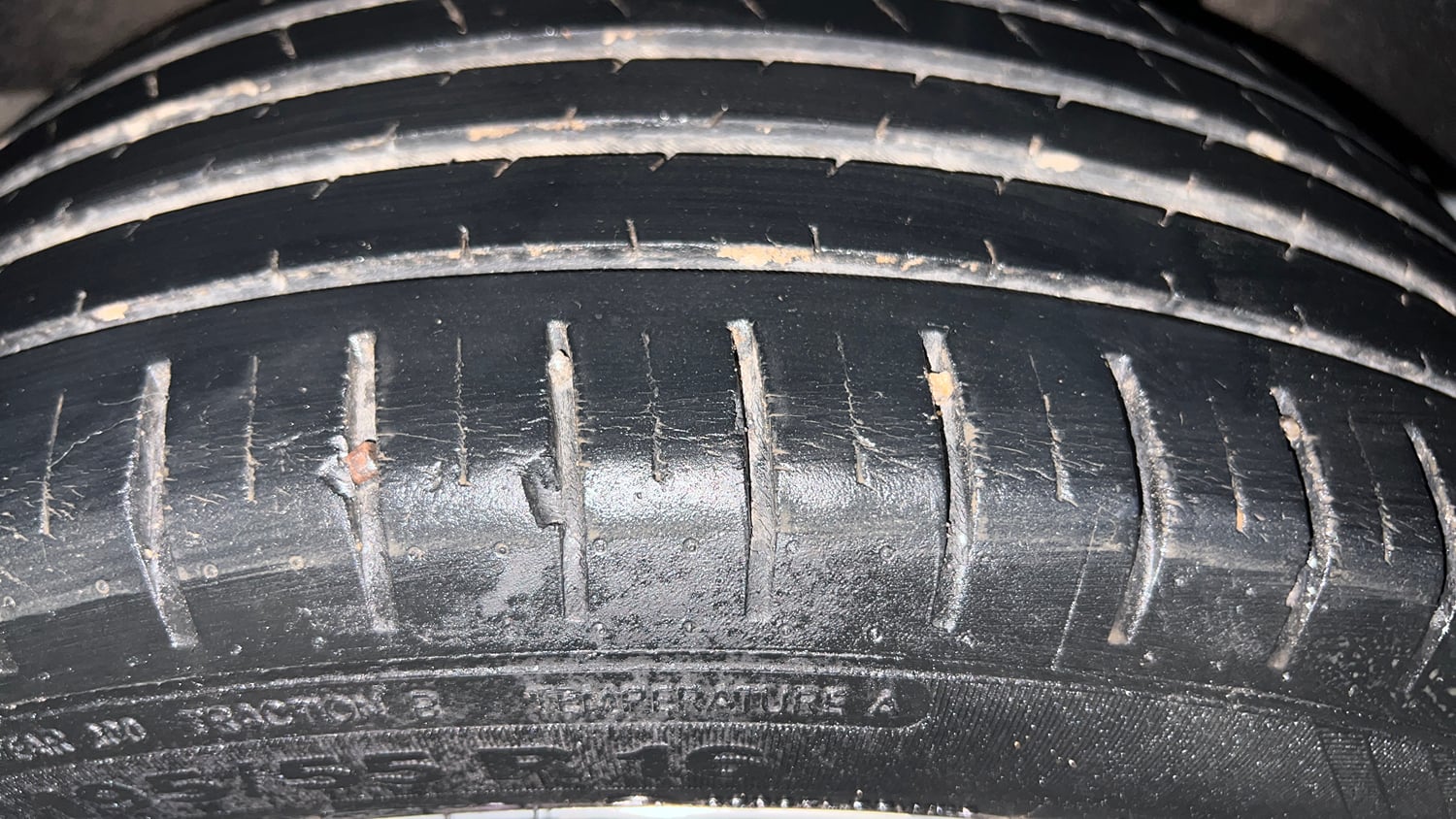 Used 2020 Maruti Suzuki Baleno Zeta Petrol Manual tyres LEFT REAR TYRE TREAD VIEW
