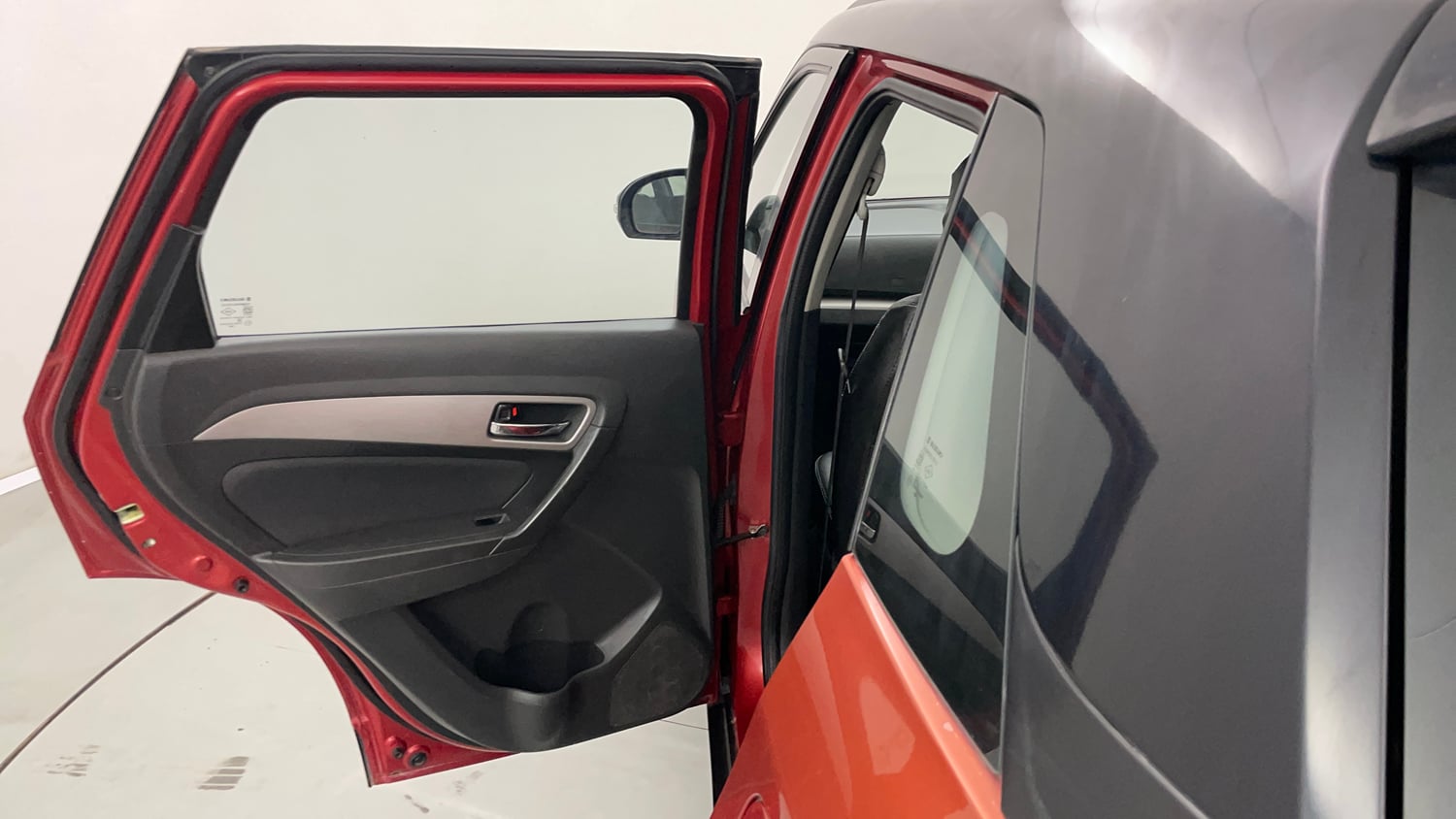 Used 2017 Maruti Suzuki Vitara Brezza ZDi+ Dual Tone Diesel Manual interior LEFT REAR DOOR OPEN VIEW
