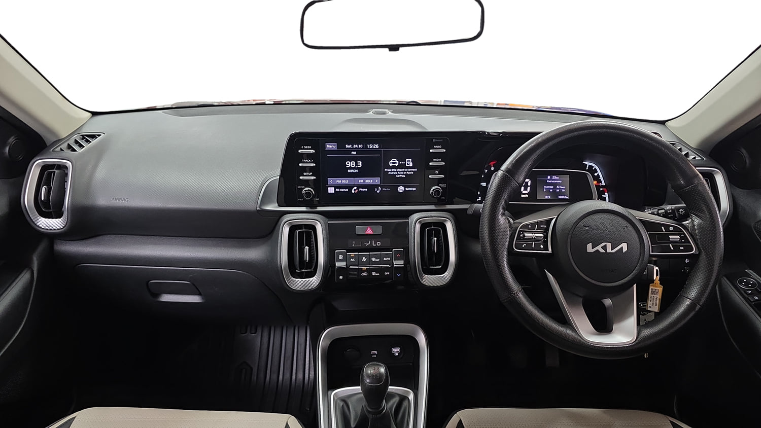 Used 2022 Kia Sonet HTK Plus 1.2 Petrol Manual interior DASHBOARD VIEW