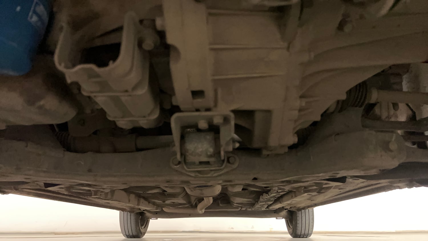 Used 2016 Hyundai Grand i10 Sportz 1.2 Kappa VTVT Petrol Manual extra FRONT LEFT UNDERBODY VIEW