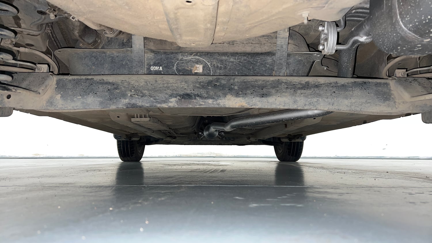 Used 2021 Hyundai Grand i10 Nios Sportz 1.2 Kappa VTVT Petrol Manual extra REAR UNDERBODY VIEW (TAKEN FROM REAR)