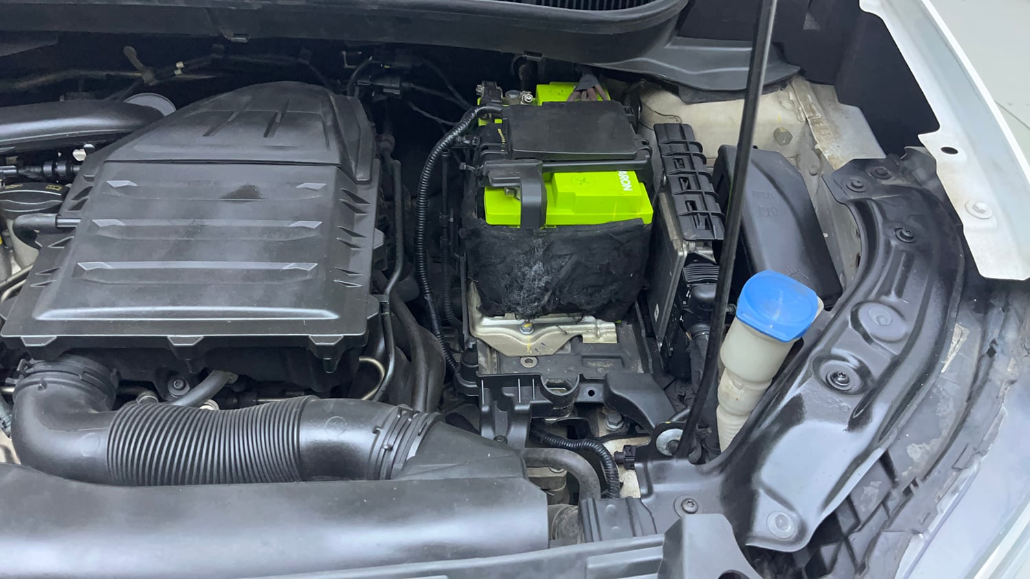 Used 2023 Volkswagen Taigun Topline 1.0 TSI AT Petrol Automatic engine ENGINE LEFT SIDE VIEW