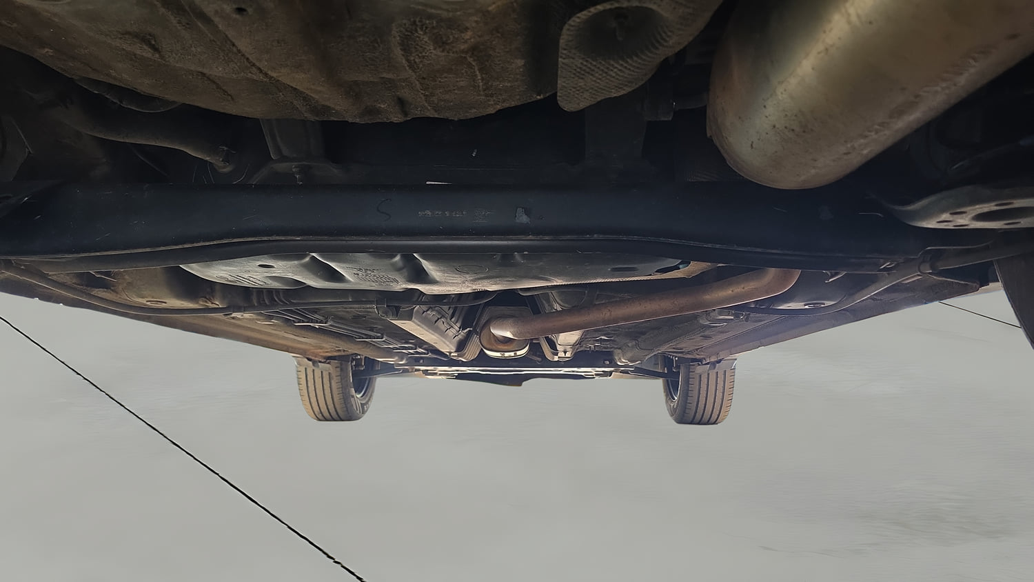 Used 2022 Kia Sonet HTK Plus 1.2 Petrol Manual extra REAR UNDERBODY VIEW (TAKEN FROM REAR)