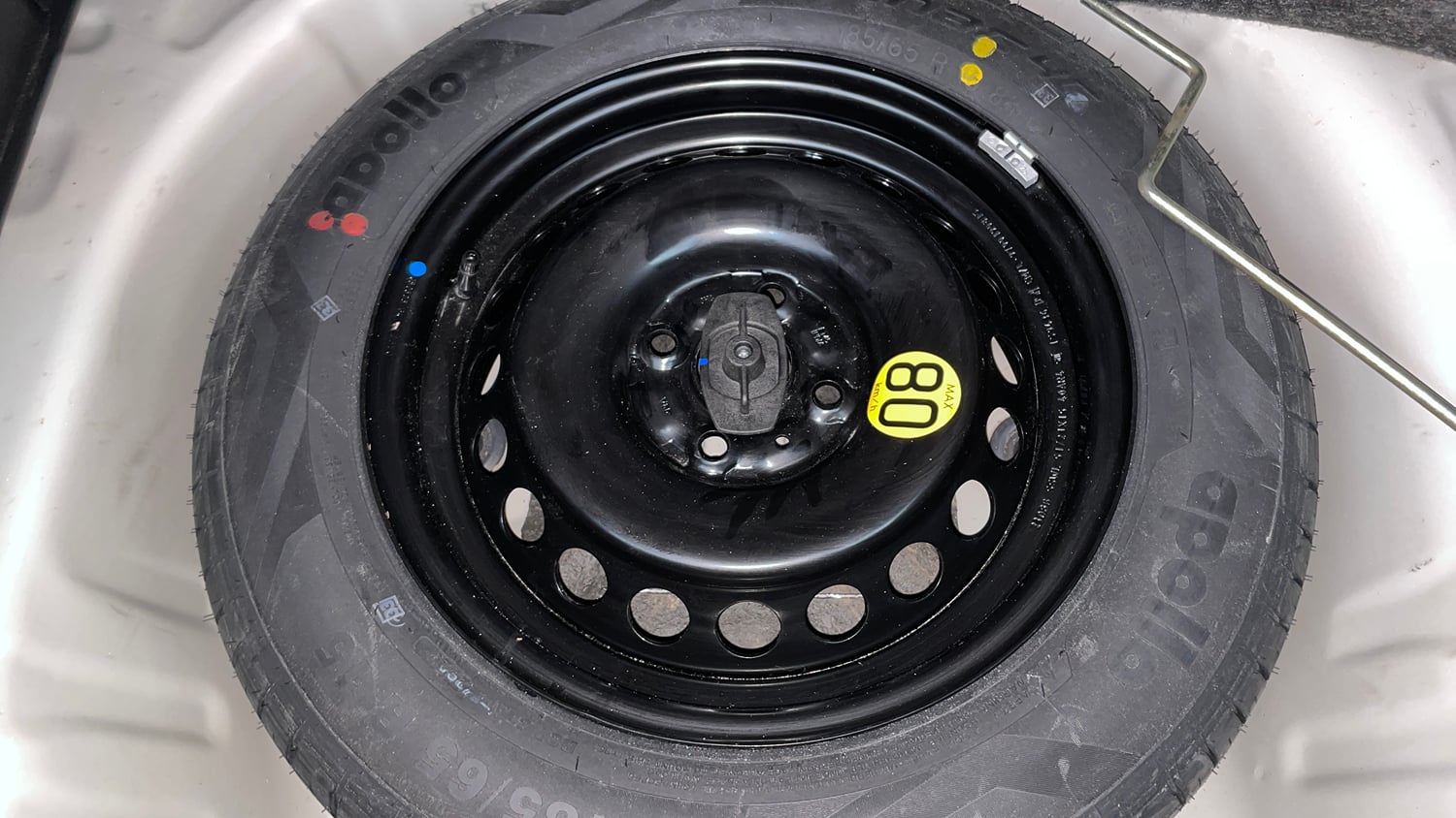 Used 2024 Maruti Suzuki Baleno Zeta AGS Petrol Automatic tyres SPARE TYRE VIEW
