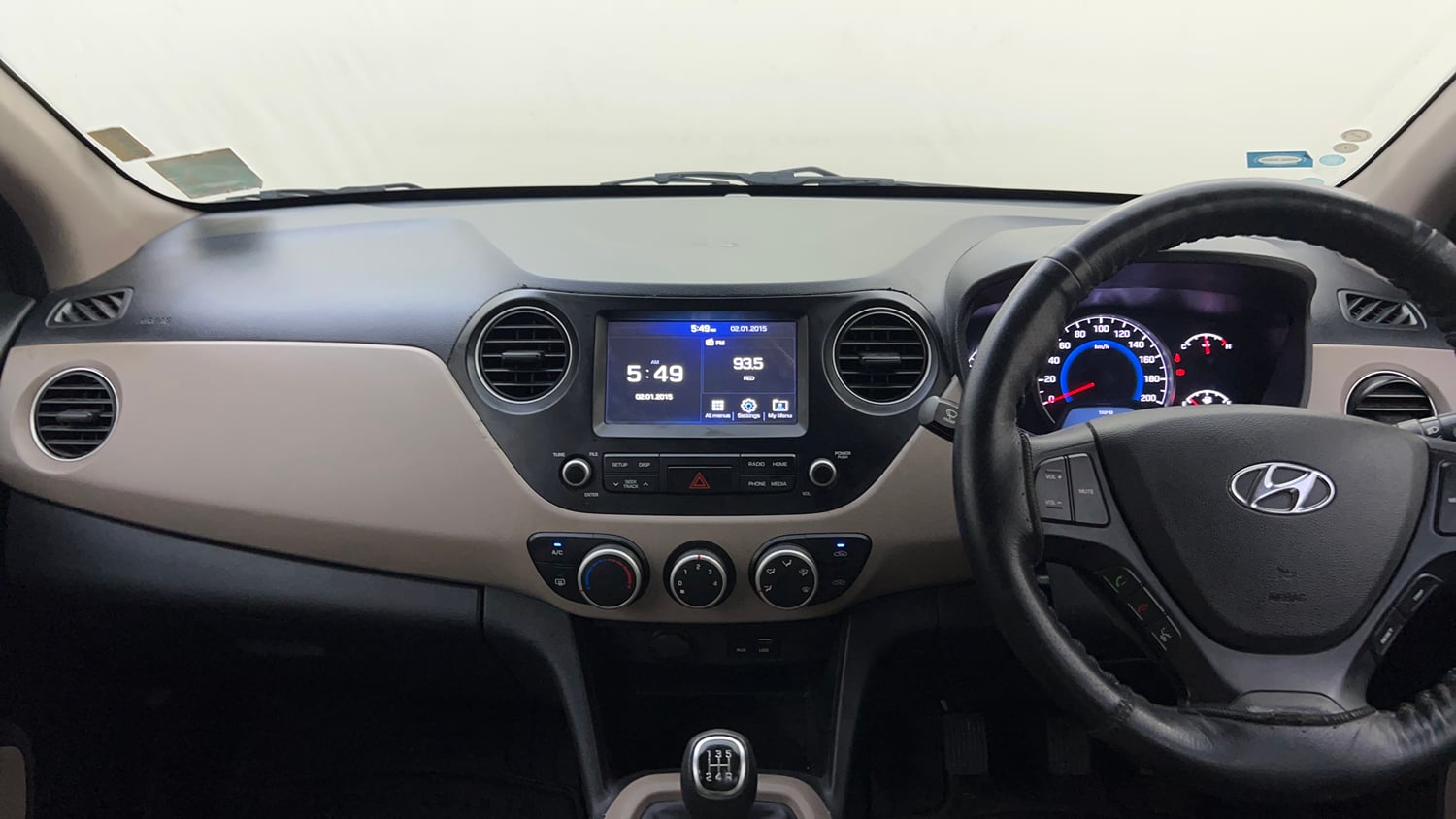 Used 2020 Hyundai Grand i10 Sportz 1.2 Kappa VTVT Petrol Manual interior MUSIC SYSTEM & AC CONTROL VIEW