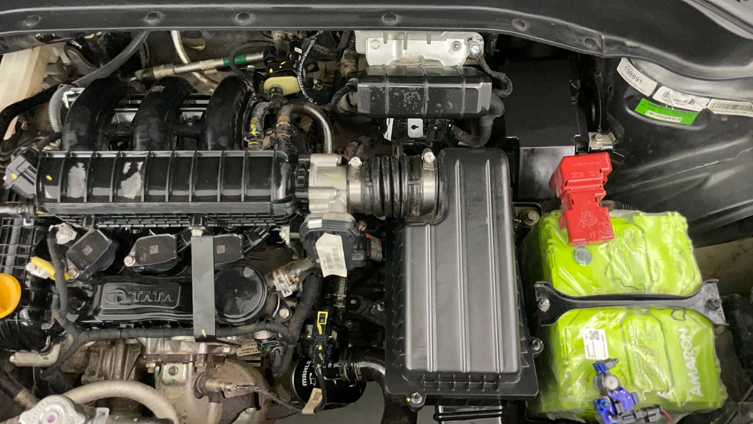 Used 2023 Tata Punch Adventure Rhythm Pack MT Petrol Manual engine ENGINE LEFT SIDE VIEW
