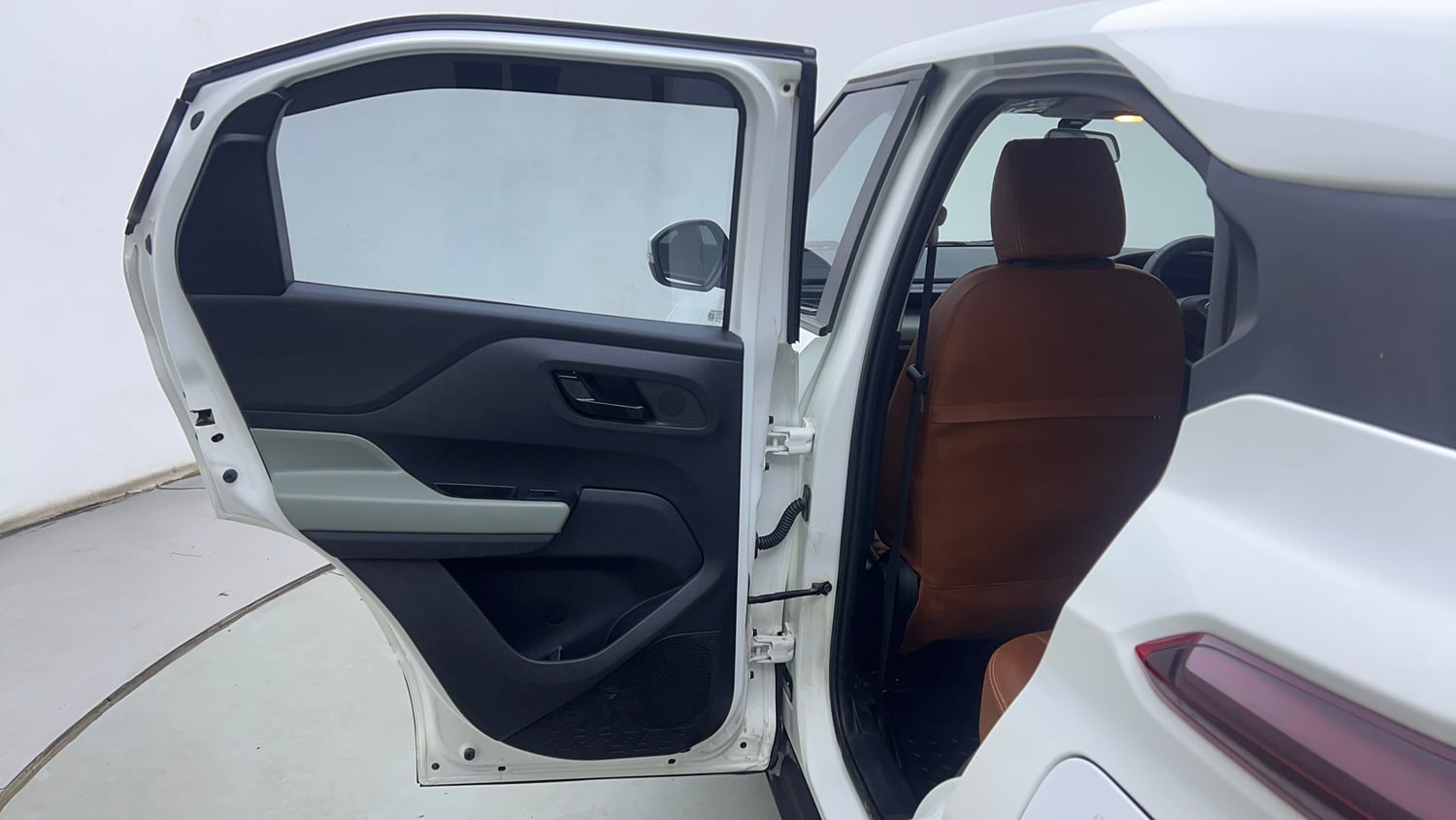 Used 2024 Tata Punch Adventure Rhythm Pack MT Petrol Manual interior LEFT REAR DOOR OPEN VIEW