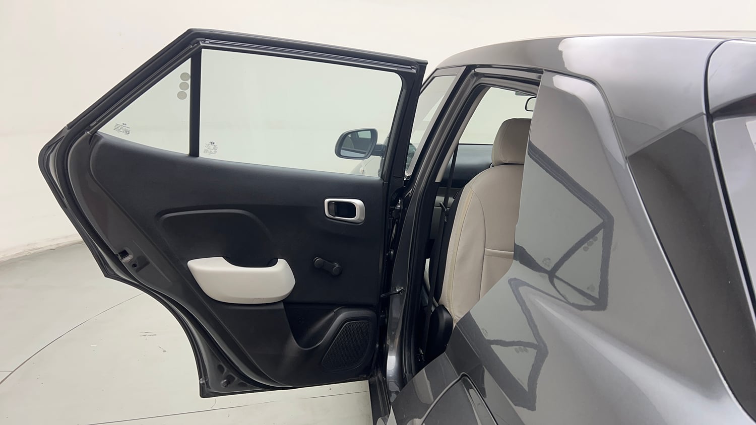 Used 2024 Hyundai Venue E 1.2 Petrol Petrol Manual interior LEFT REAR DOOR OPEN VIEW