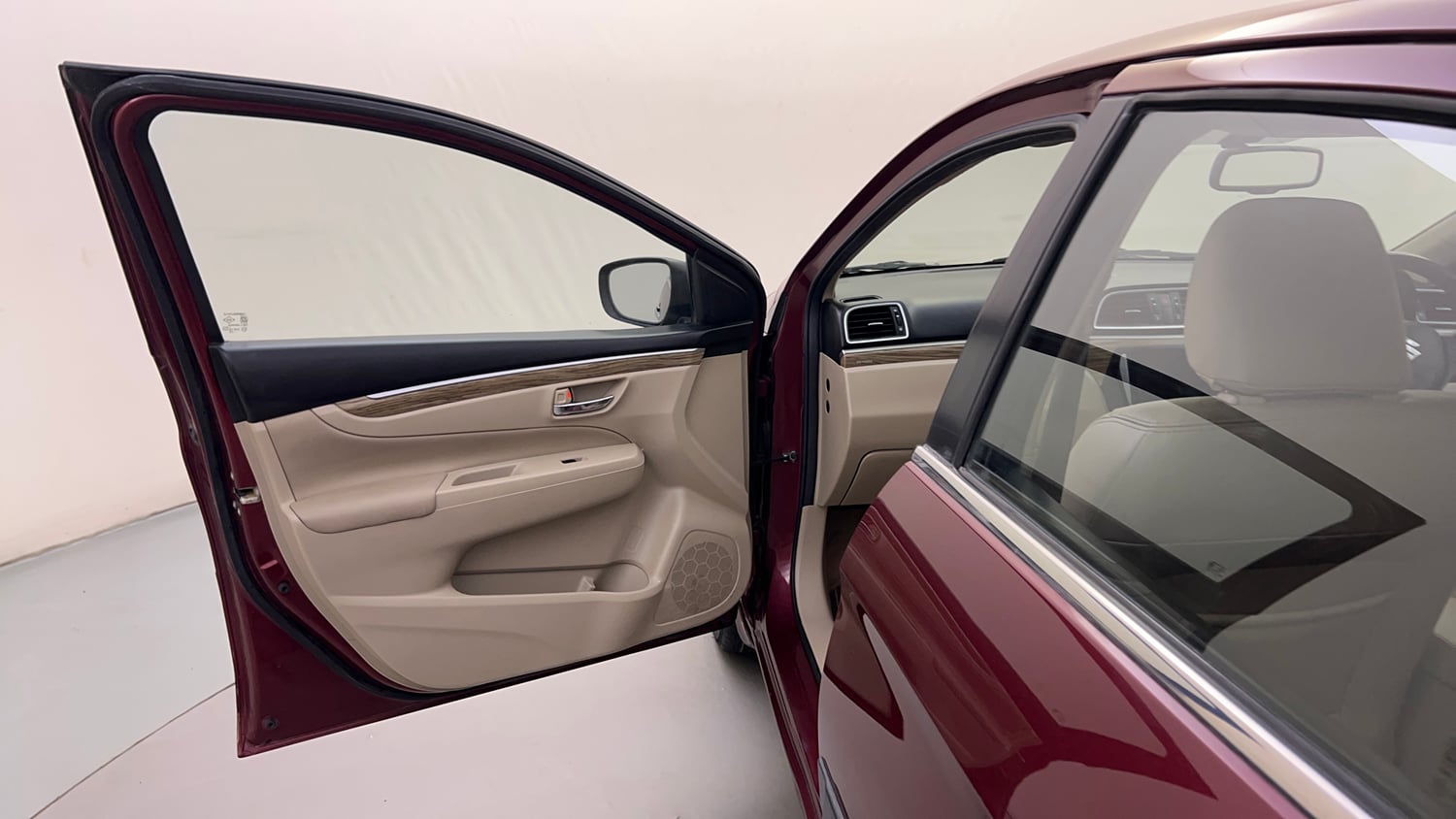 Used 2021 Maruti Suzuki Ciaz Alpha 1.5 AT Petrol Automatic interior LEFT FRONT DOOR OPEN VIEW