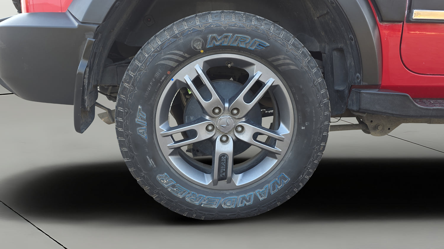 Used 2023 Mahindra Thar LX Hard Top Diesel MT 4WD Diesel Manual tyres RIGHT REAR TYRE RIM VIEW