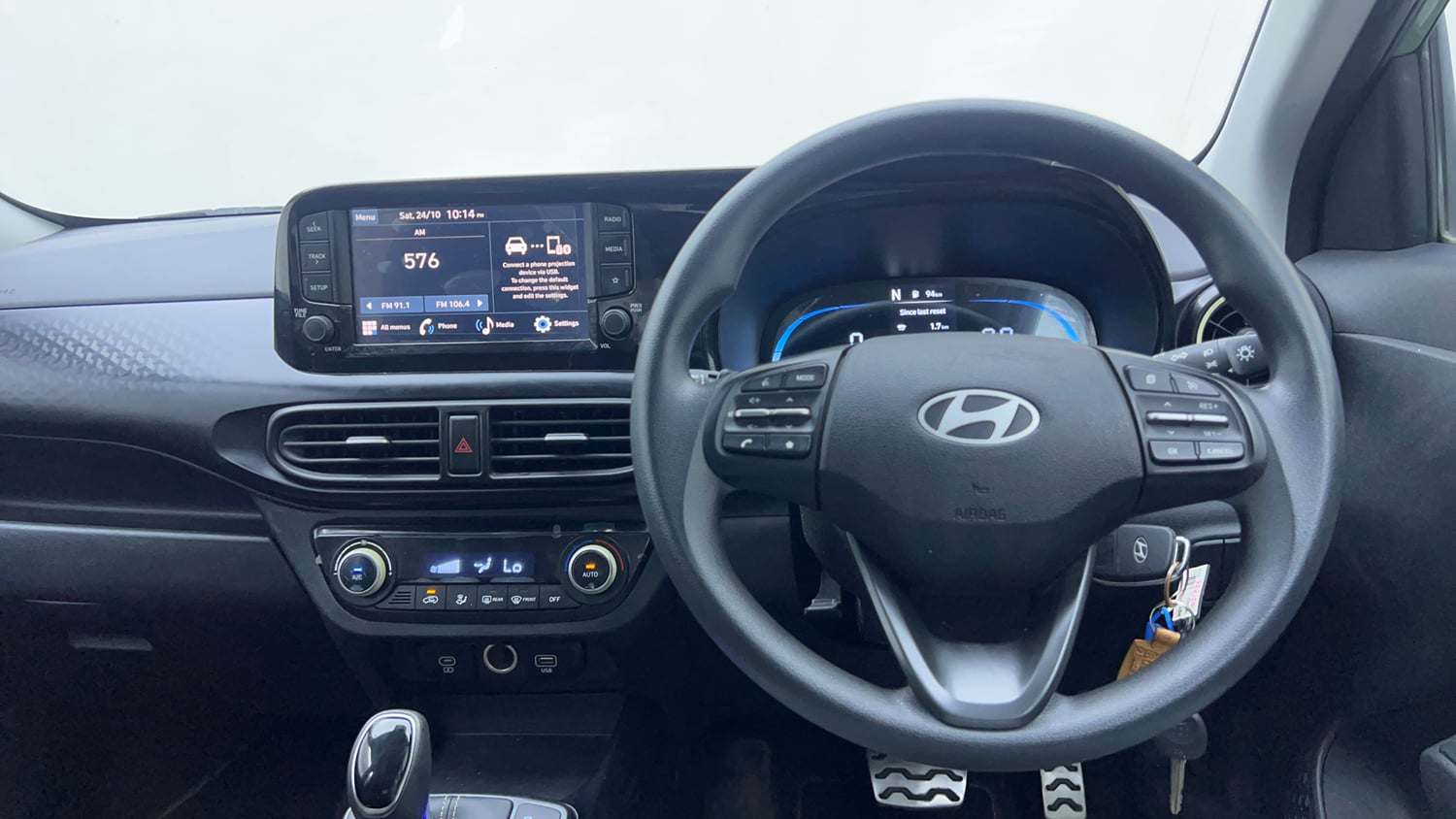 Used 2023 Hyundai Exter SX 1.2 AMT Petrol Automatic interior STEERING VIEW