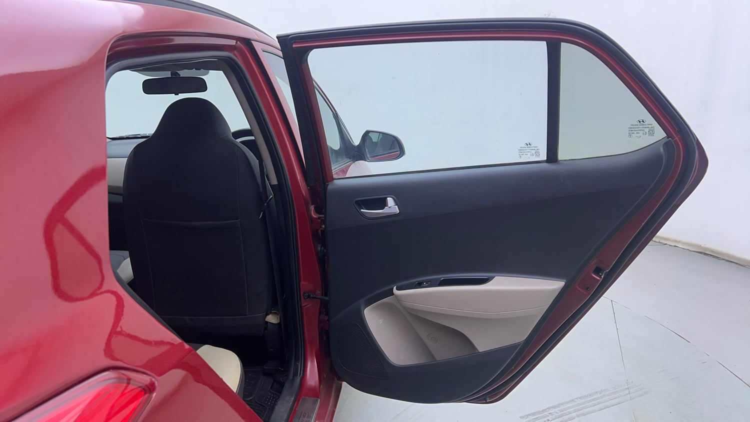 Used 2019 Hyundai Grand i10 Sportz 1.2 Kappa VTVT Petrol Manual interior RIGHT REAR DOOR OPEN VIEW