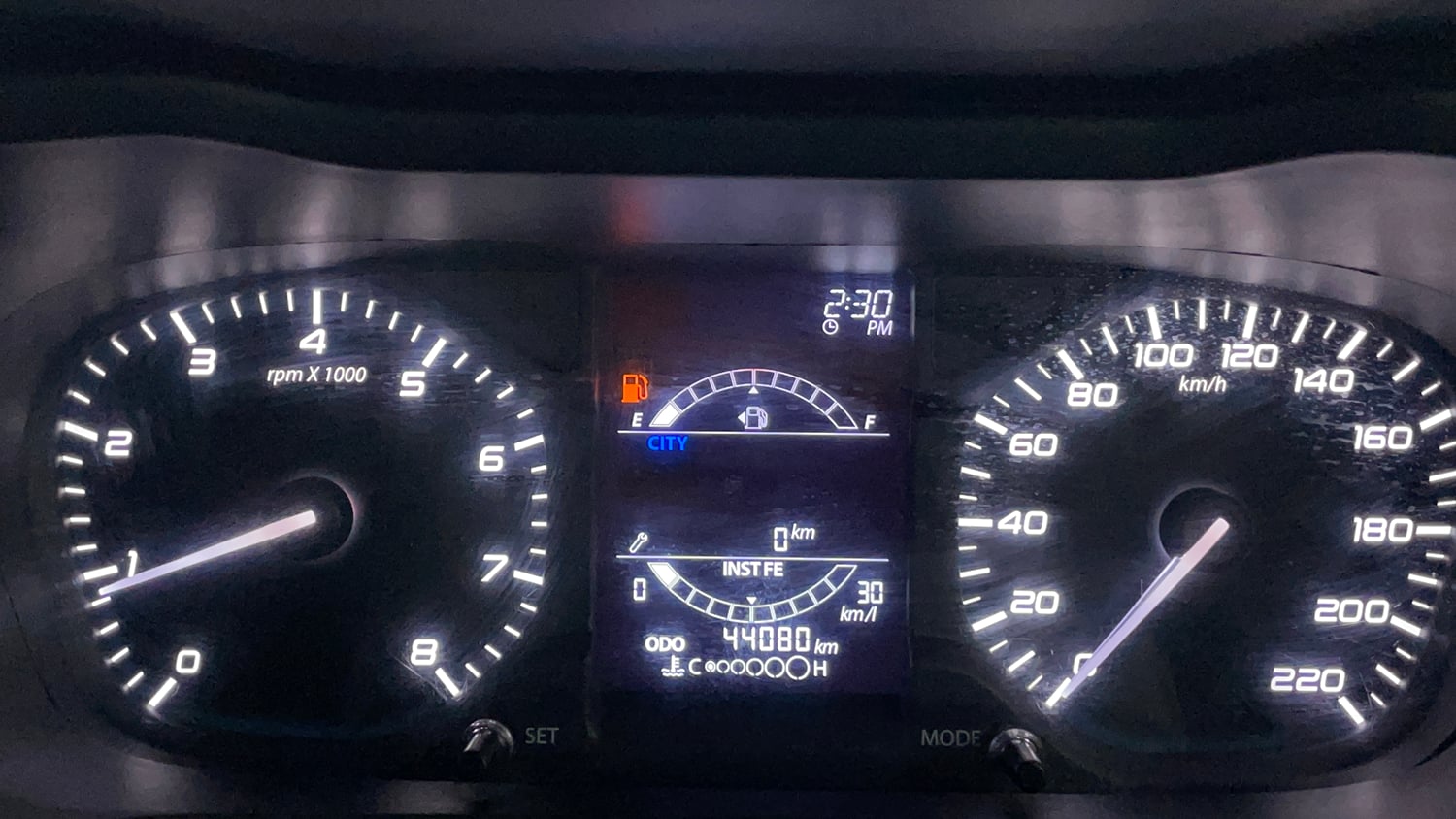 Used 2024 Tata Altroz XM Plus (S) Petrol Manual interior CLUSTERMETER VIEW