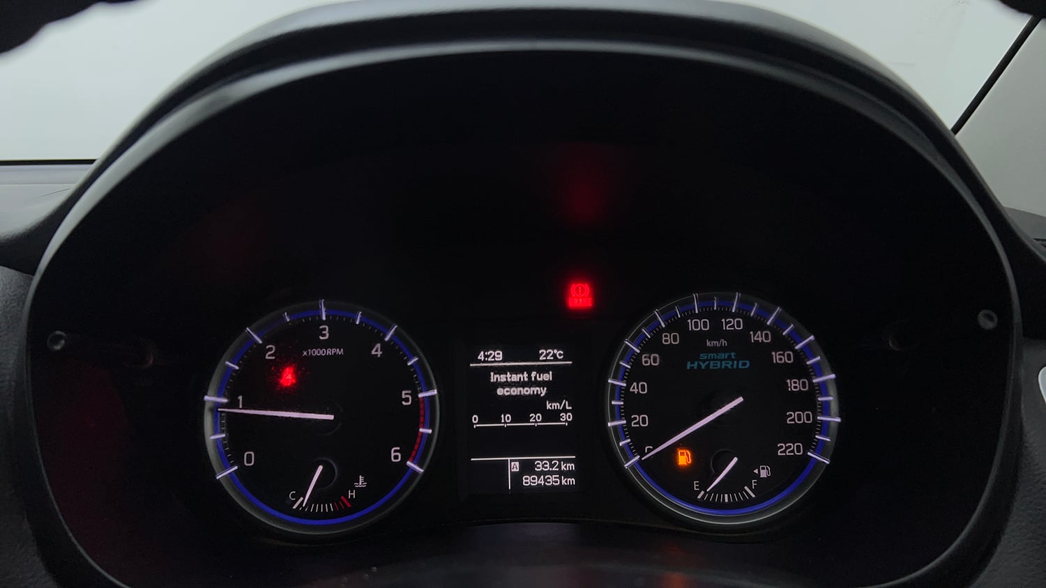 Used 2018 Maruti Suzuki S-Cross Zeta 1.3 Diesel Manual interior CLUSTERMETER VIEW