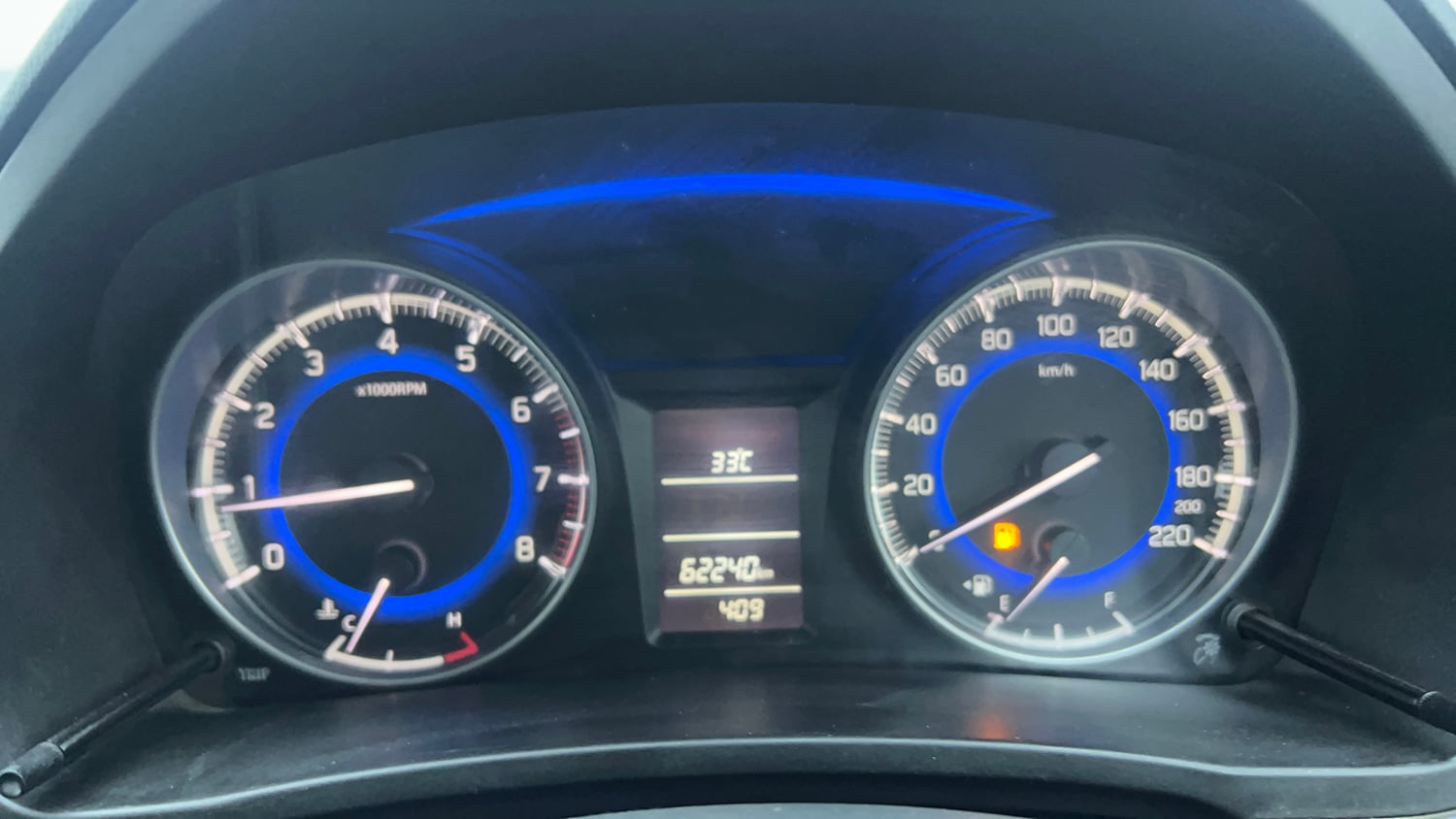 Used 2017 Maruti Suzuki Baleno Delta 1.2 Petrol Manual interior CLUSTERMETER VIEW