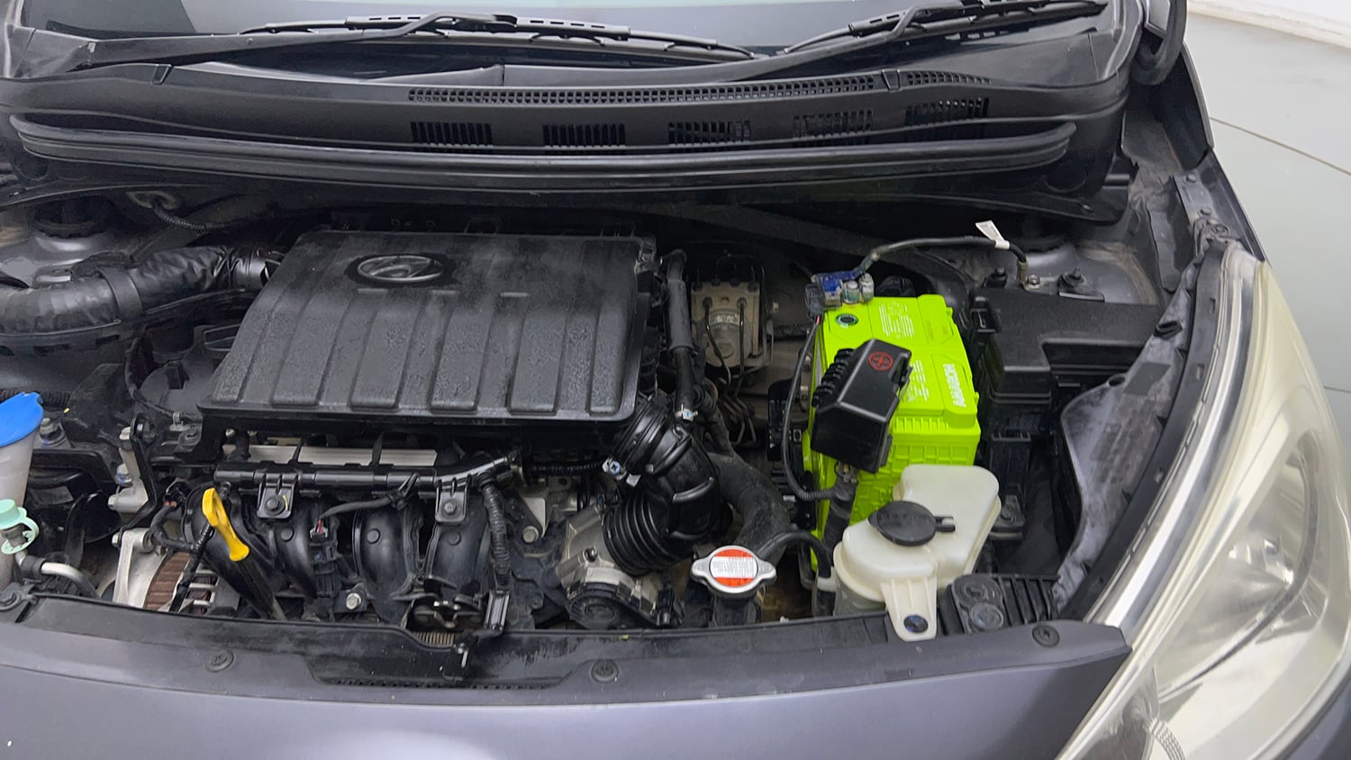 Used 2019 Hyundai Grand i10 Magna 1.2 Kappa VTVT Petrol Manual engine ENGINE LEFT SIDE VIEW