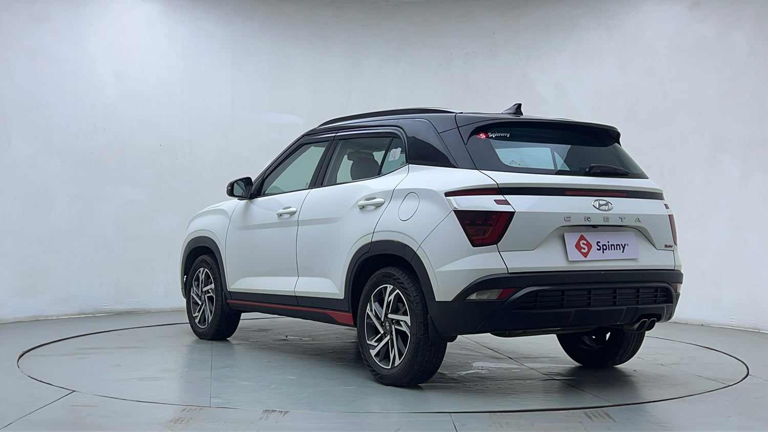Used 2021 Hyundai Creta SX (O) 1.4 Turbo 7 DCT Petrol Automatic exterior LEFT REAR CORNER VIEW