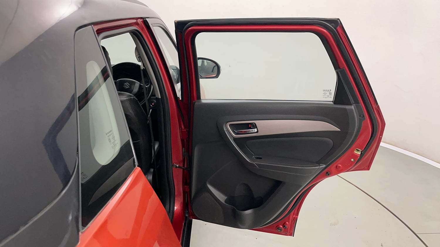 Used 2017 Maruti Suzuki Vitara Brezza ZDi+ Dual Tone Diesel Manual interior RIGHT REAR DOOR OPEN VIEW