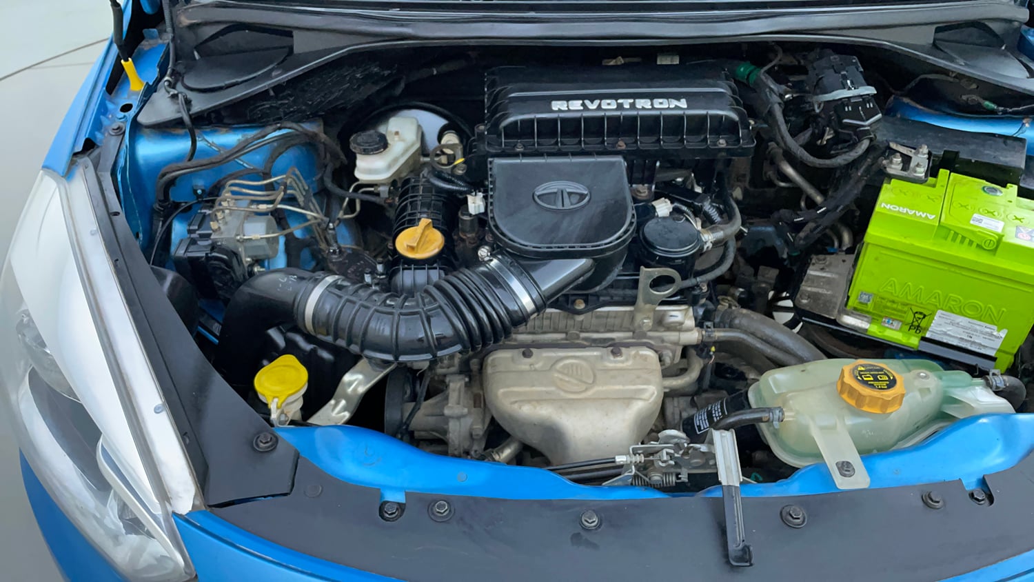 Used 2017 Tata Tiago Revotron XZ Petrol Manual engine ENGINE RIGHT SIDE VIEW