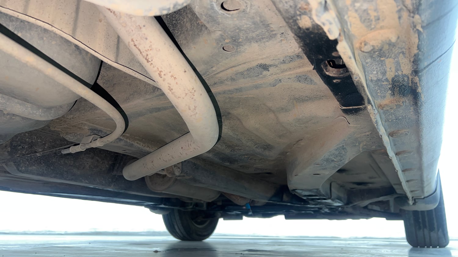 Used 2014 Honda Amaze 1.2 S i-VTEC Petrol Manual extra REAR RIGHT UNDERBODY VIEW