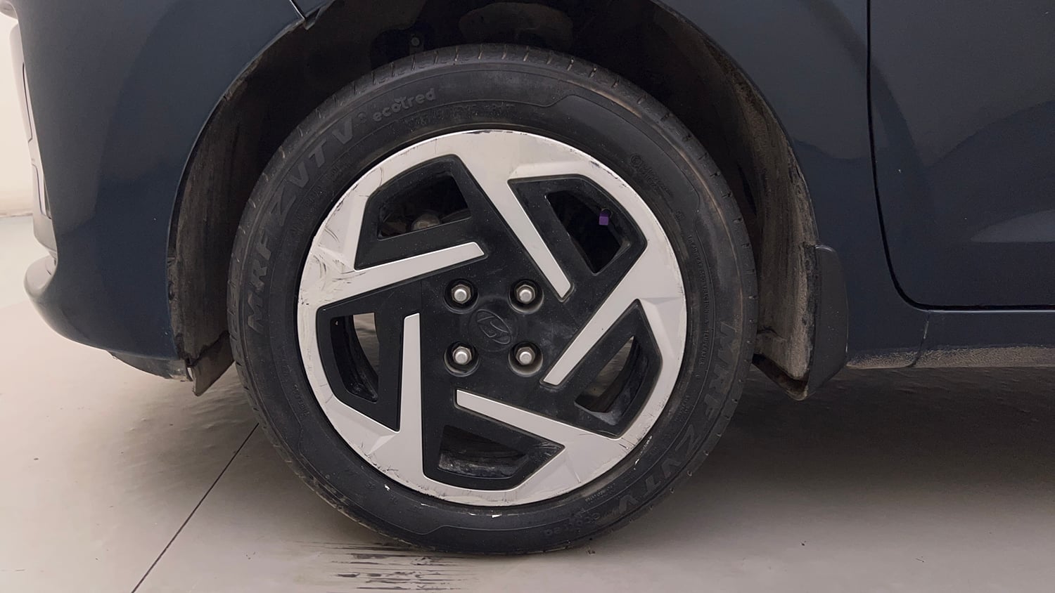 Used 2023 Hyundai Grand i10 Nios Sportz 1.2 Kappa VTVT Petrol Manual tyres LEFT FRONT TYRE RIM VIEW
