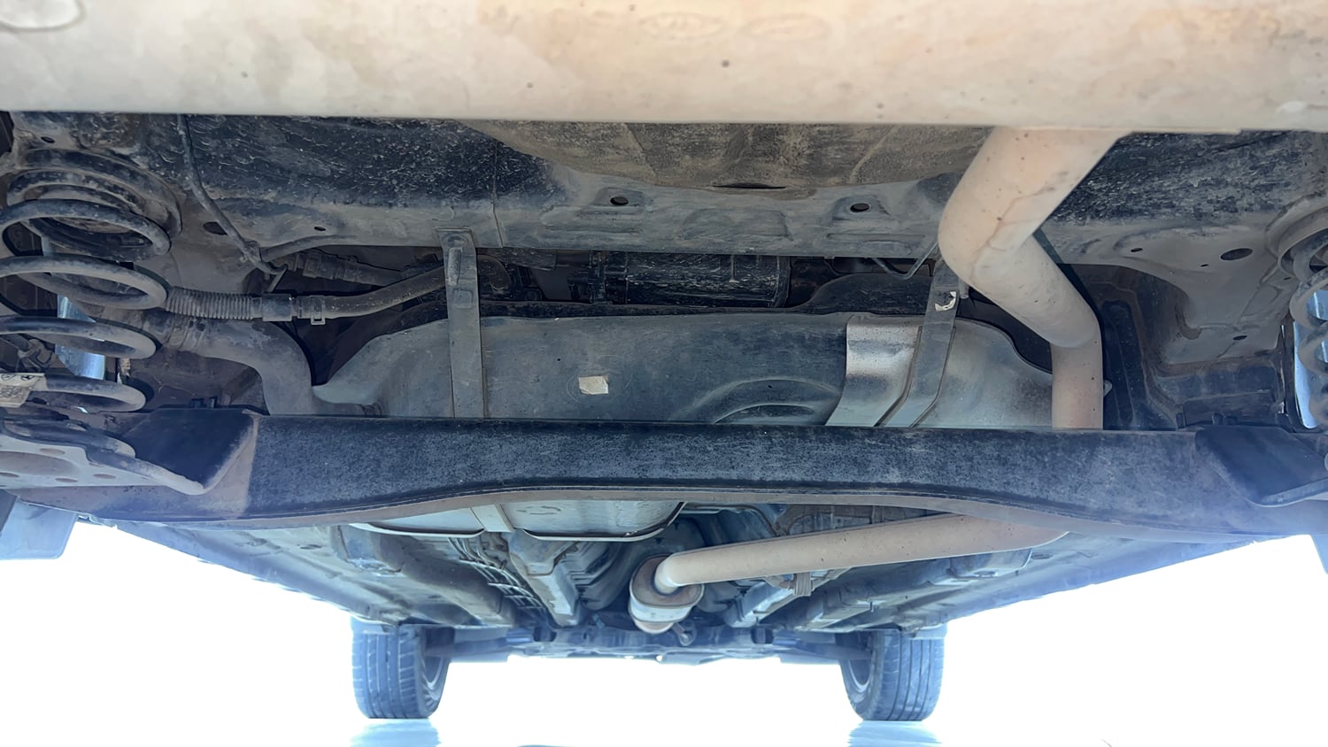 Used 2021 Hyundai Creta SX (O) 1.4 Turbo 7 DCT Petrol Automatic extra REAR UNDERBODY VIEW (TAKEN FROM REAR)