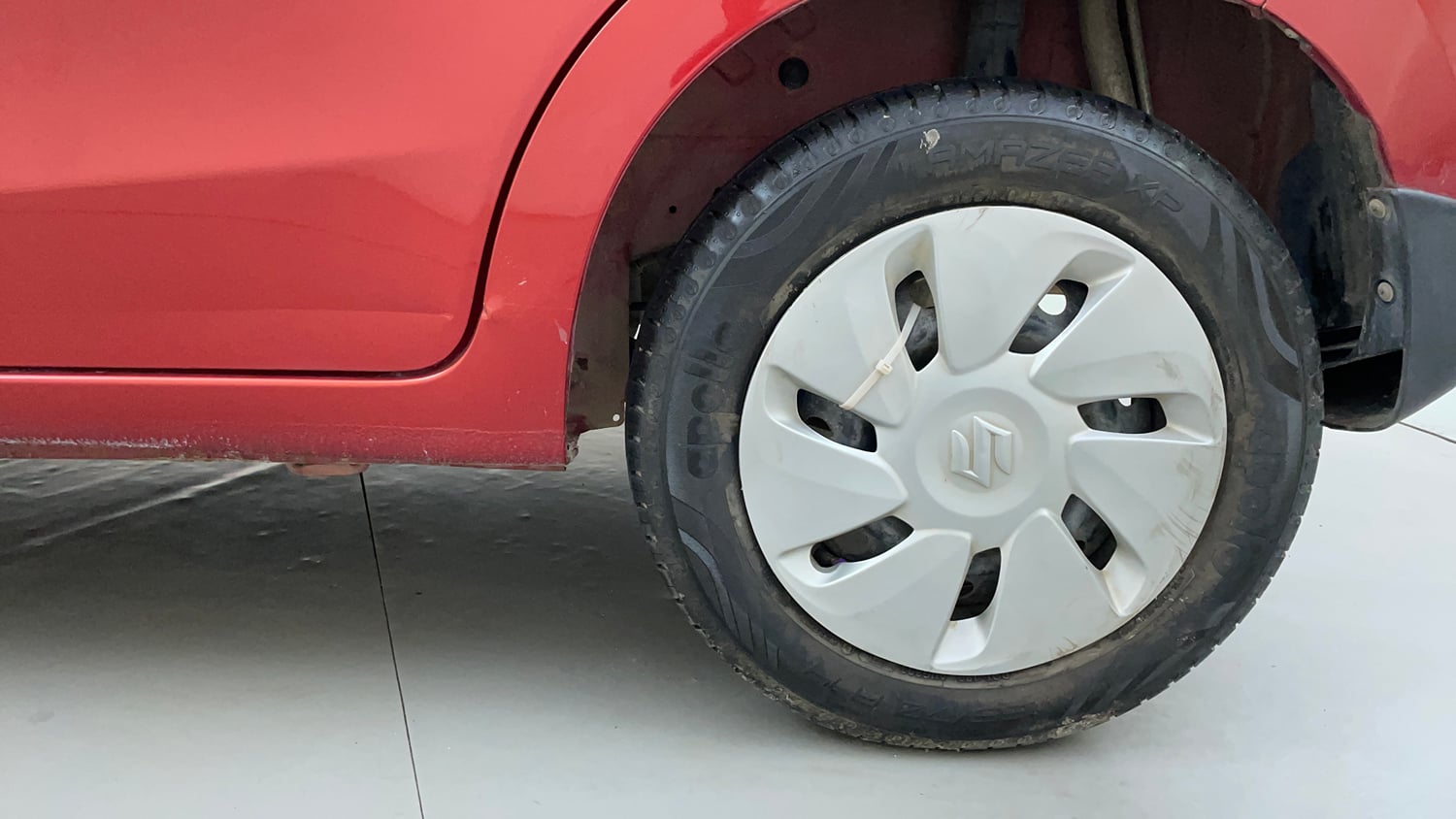 Used 2016 Maruti Suzuki Celerio ZXi AMT Petrol Automatic tyres LEFT REAR TYRE RIM VIEW