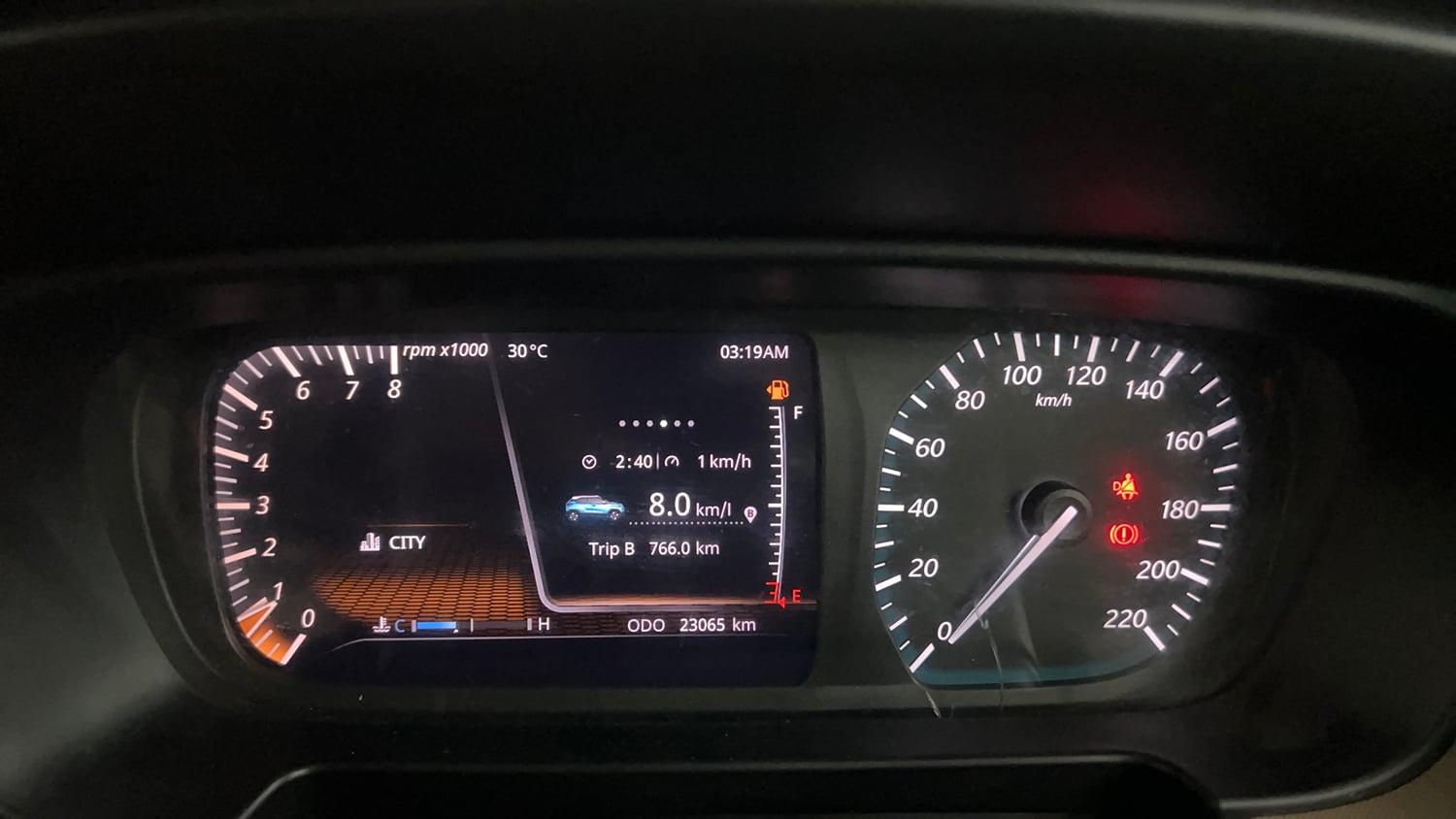 Used 2022 Tata Punch Kaziranga Creative MT Petrol Manual interior CLUSTERMETER VIEW