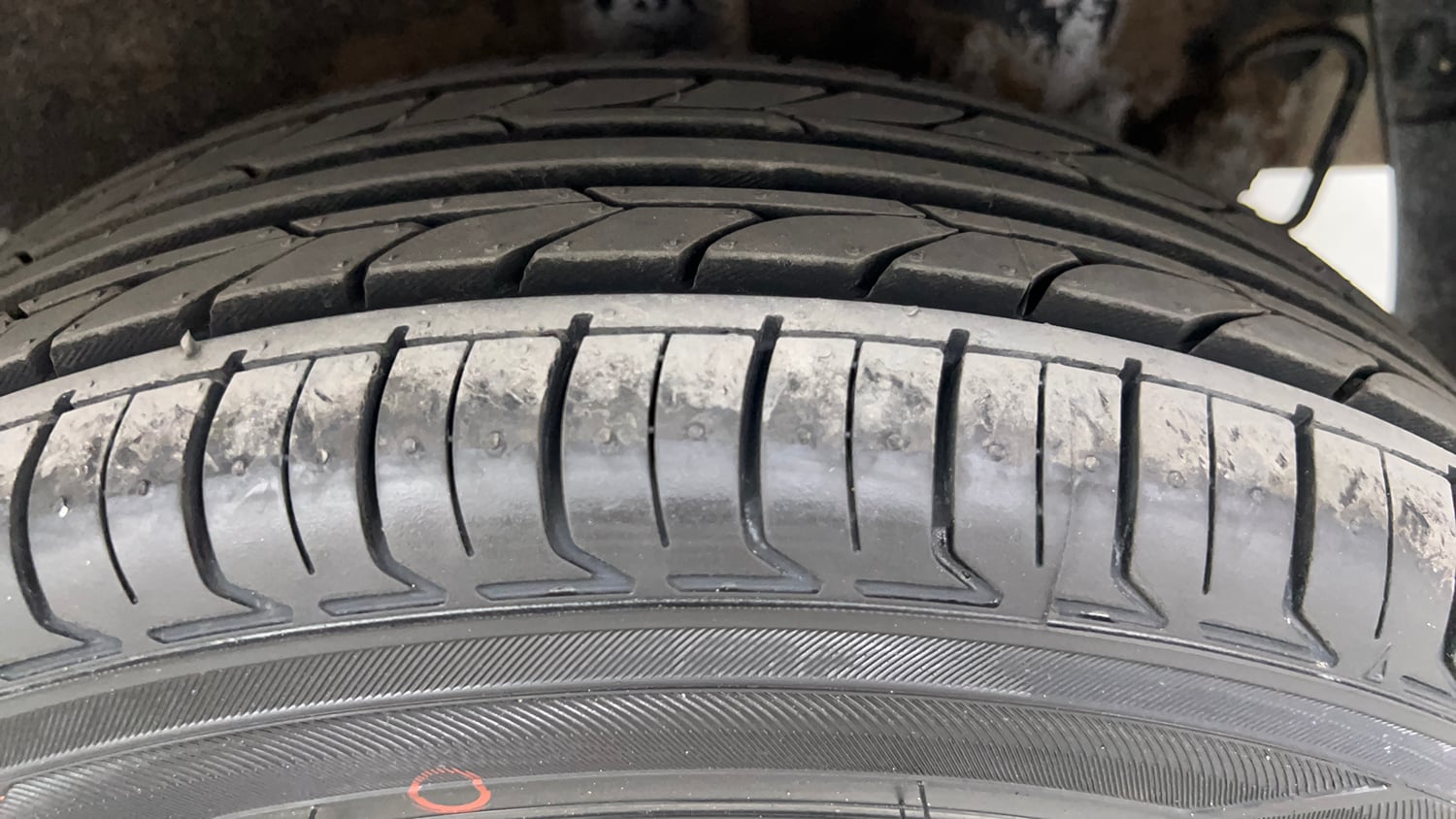 Used 2015 Hyundai Grand i10 Sportz 1.2 Kappa VTVT Petrol Manual tyres LEFT REAR TYRE TREAD VIEW