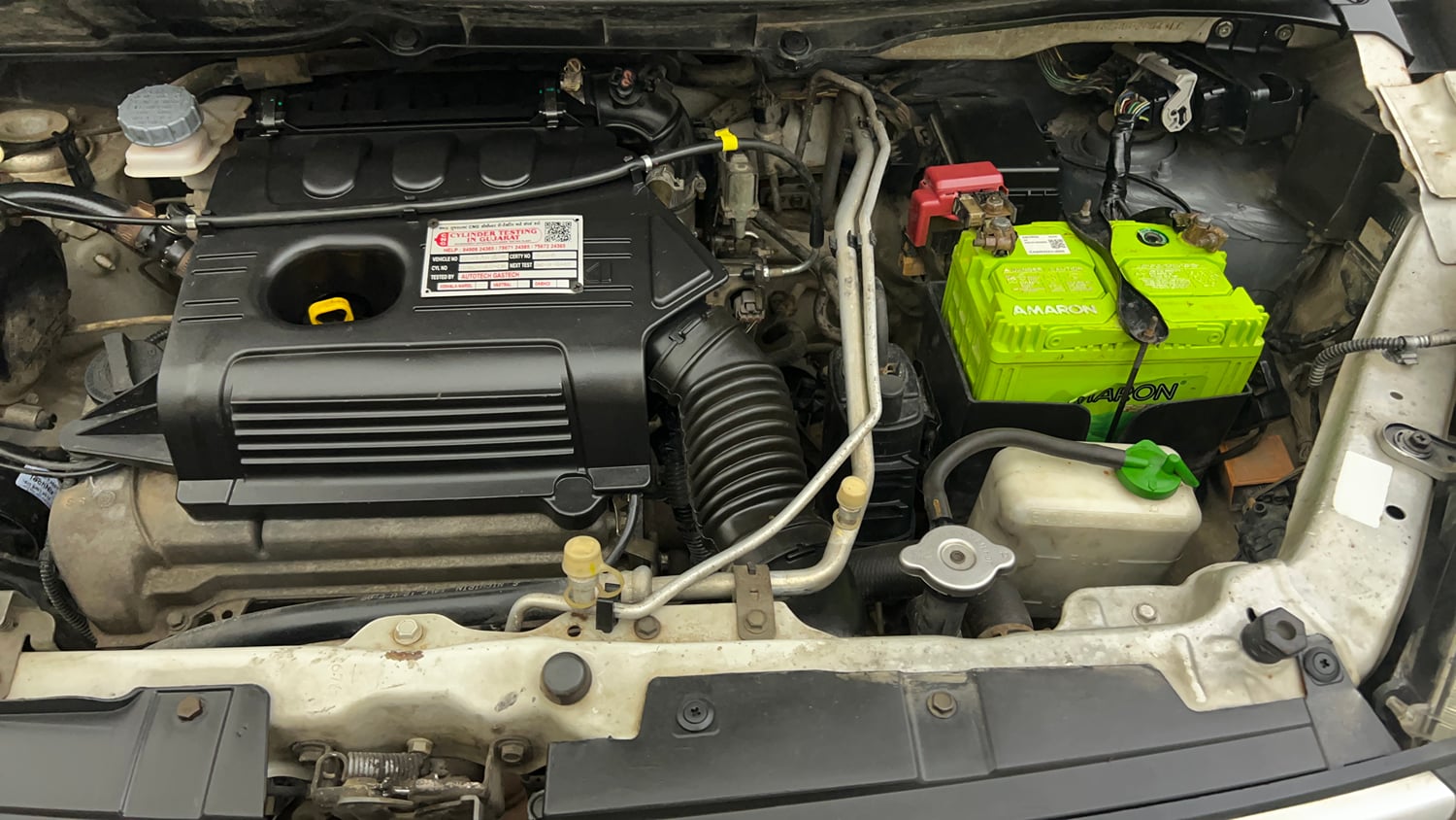 Used 2012 Maruti Suzuki Wagon R 1.0 VXI Petrol + CNG (Outside Fitted) Cng Manual engine ENGINE LEFT SIDE VIEW