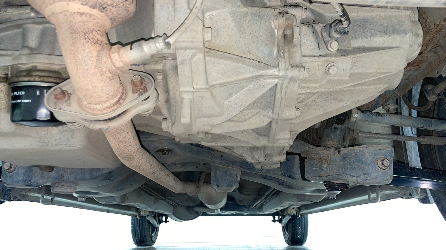 Used 2017 Maruti Suzuki Wagon R 1.0 VXI AMT Petrol Automatic extra FRONT LEFT UNDERBODY VIEW