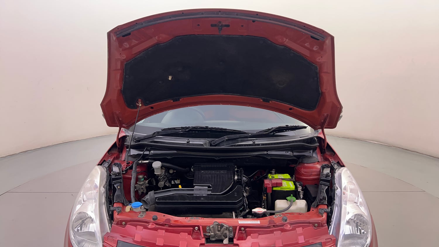 Used 2012 Maruti Suzuki Swift VXi Petrol Manual engine ENGINE & BONNET OPEN FRONT VIEW
