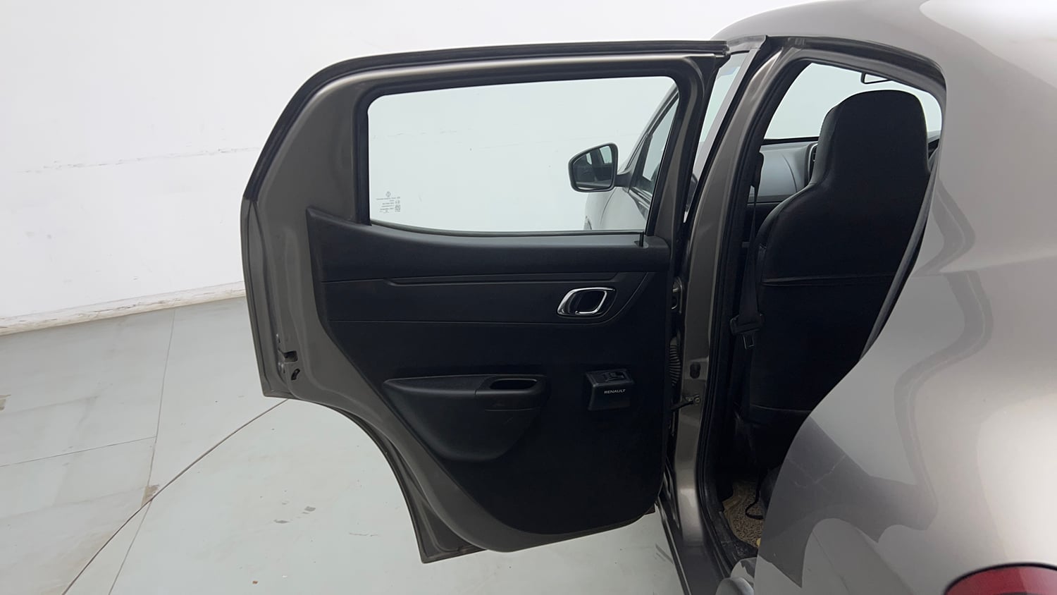 Used 2019 Renault Kwid 1.0 RXT AMT Opt Petrol Automatic interior LEFT REAR DOOR OPEN VIEW