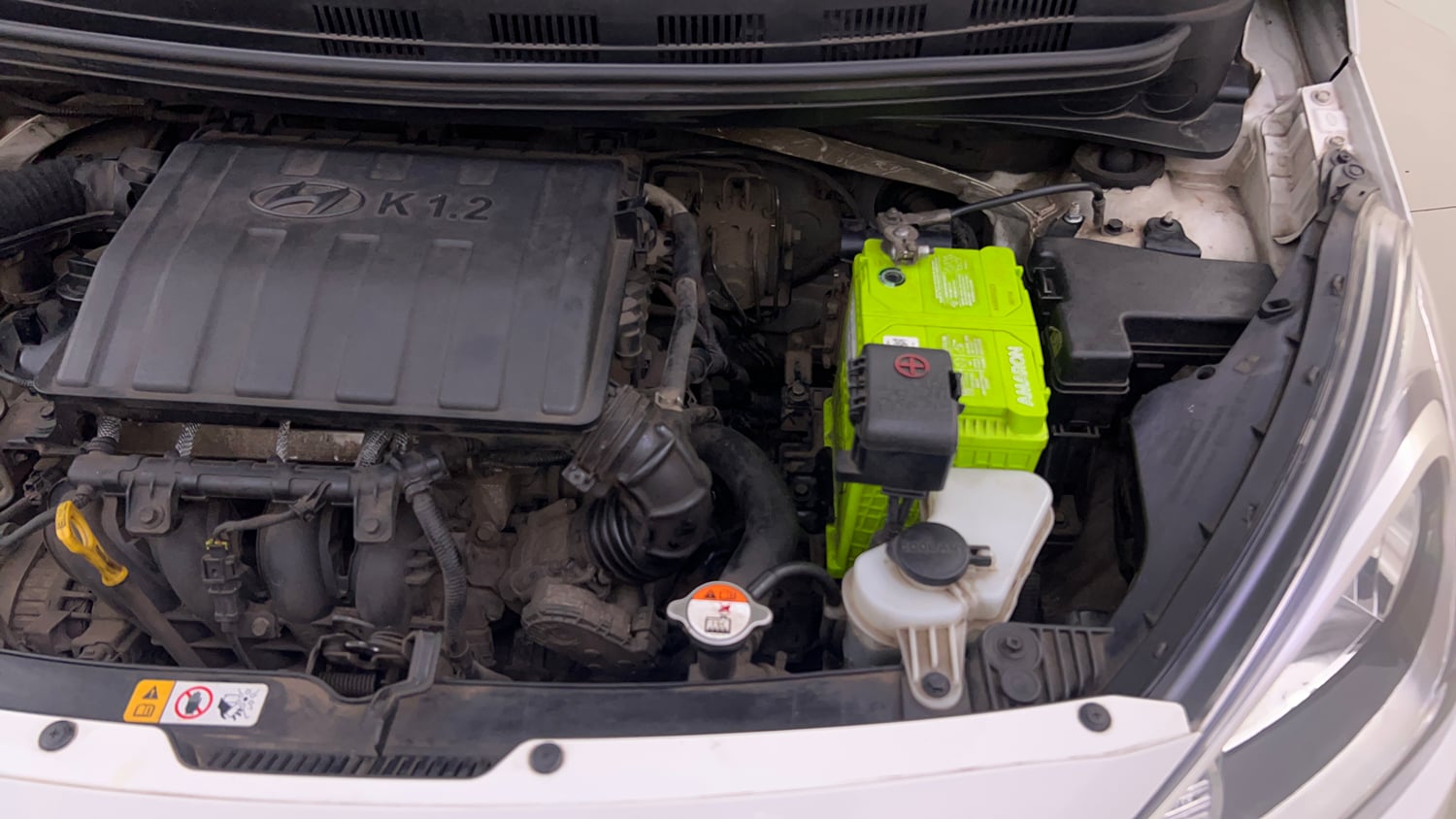 Used 2015 Hyundai Xcent SX 1.2 (O) Petrol Manual engine ENGINE LEFT SIDE VIEW