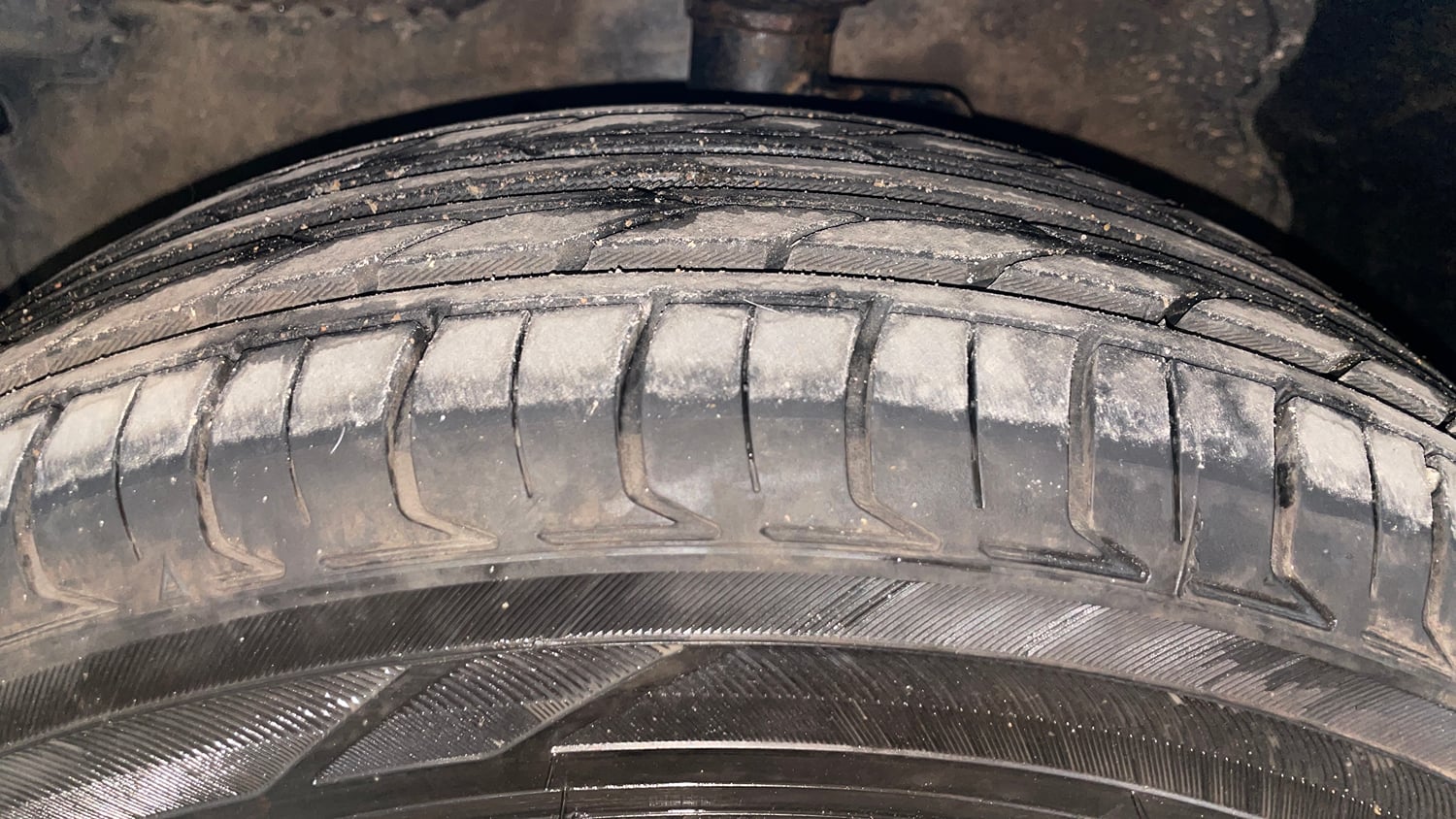 Used 2016 Maruti Suzuki Celerio VXi AMT Petrol Automatic tyres LEFT FRONT TYRE TREAD VIEW