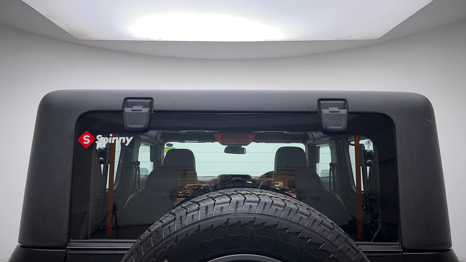 Used 2024 Mahindra Thar LX Hard Top Diesel MT RWD Diesel Manual exterior BACK WINDSHIELD VIEW