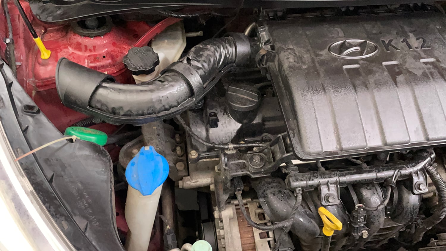 Used 2018 Hyundai Grand i10 Asta 1.2 Kappa VTVT Petrol Manual engine ENGINE RIGHT SIDE VIEW