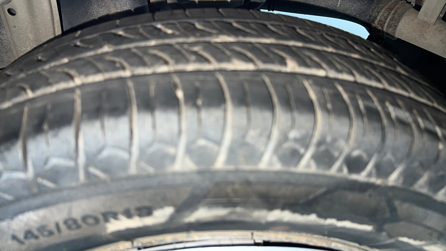 Used 2022 Maruti Suzuki Alto 800 LXi (O) Petrol Manual tyres LEFT REAR TYRE TREAD VIEW