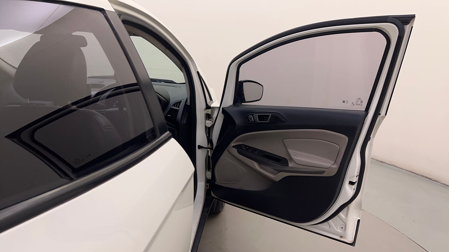 Used 2021 Ford EcoSport Titanium 1.5L TDCi Diesel Manual interior RIGHT FRONT DOOR OPEN VIEW