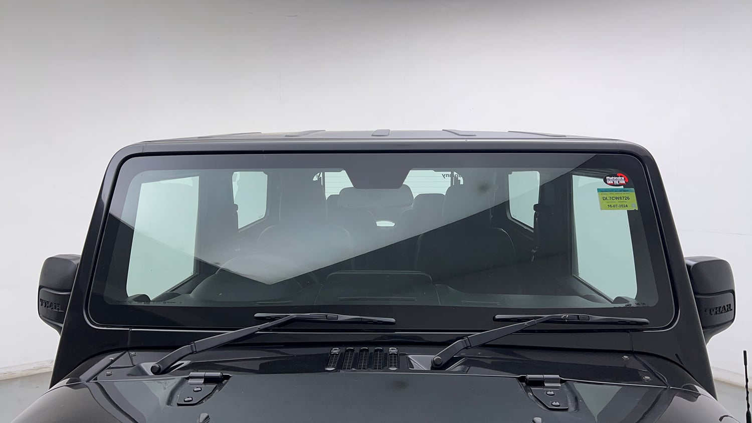 Used 2024 Mahindra Thar LX Hard Top Diesel MT RWD Diesel Manual exterior FRONT WINDSHIELD VIEW
