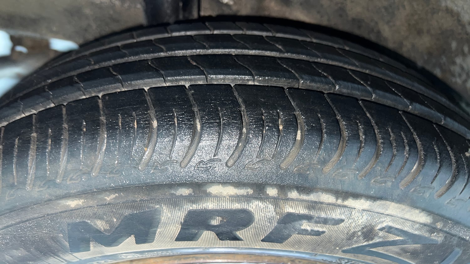 Used 2023 Maruti Suzuki Wagon R VXI 1.0 CNG Cng Manual tyres RIGHT REAR TYRE TREAD VIEW