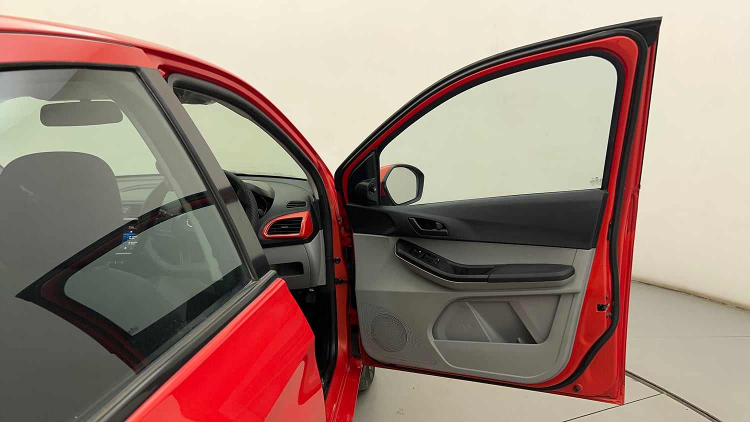 Used 2021 Tata Tiago XZ Petrol Manual interior RIGHT FRONT DOOR OPEN VIEW