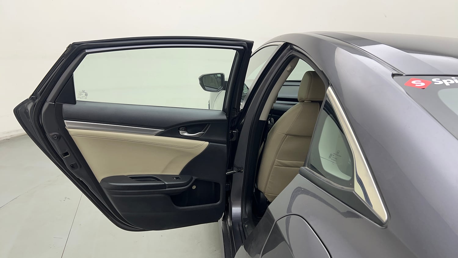 Used 2020 Honda Civic VX CVT Petrol Petrol Automatic interior LEFT REAR DOOR OPEN VIEW