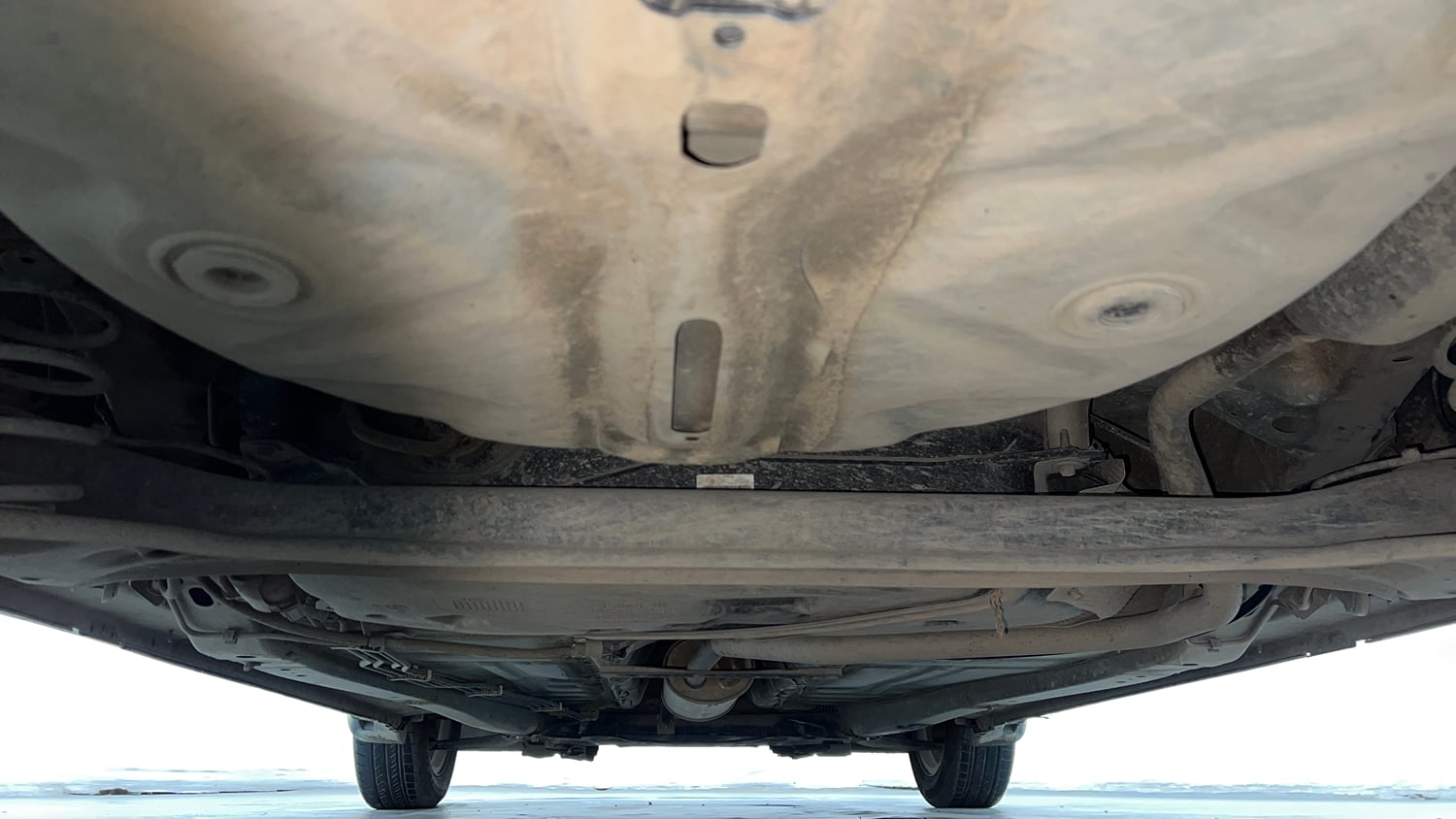 Used 2016 Maruti Suzuki Baleno Delta 1.2 AT Petrol Automatic extra REAR UNDERBODY VIEW (TAKEN FROM REAR)