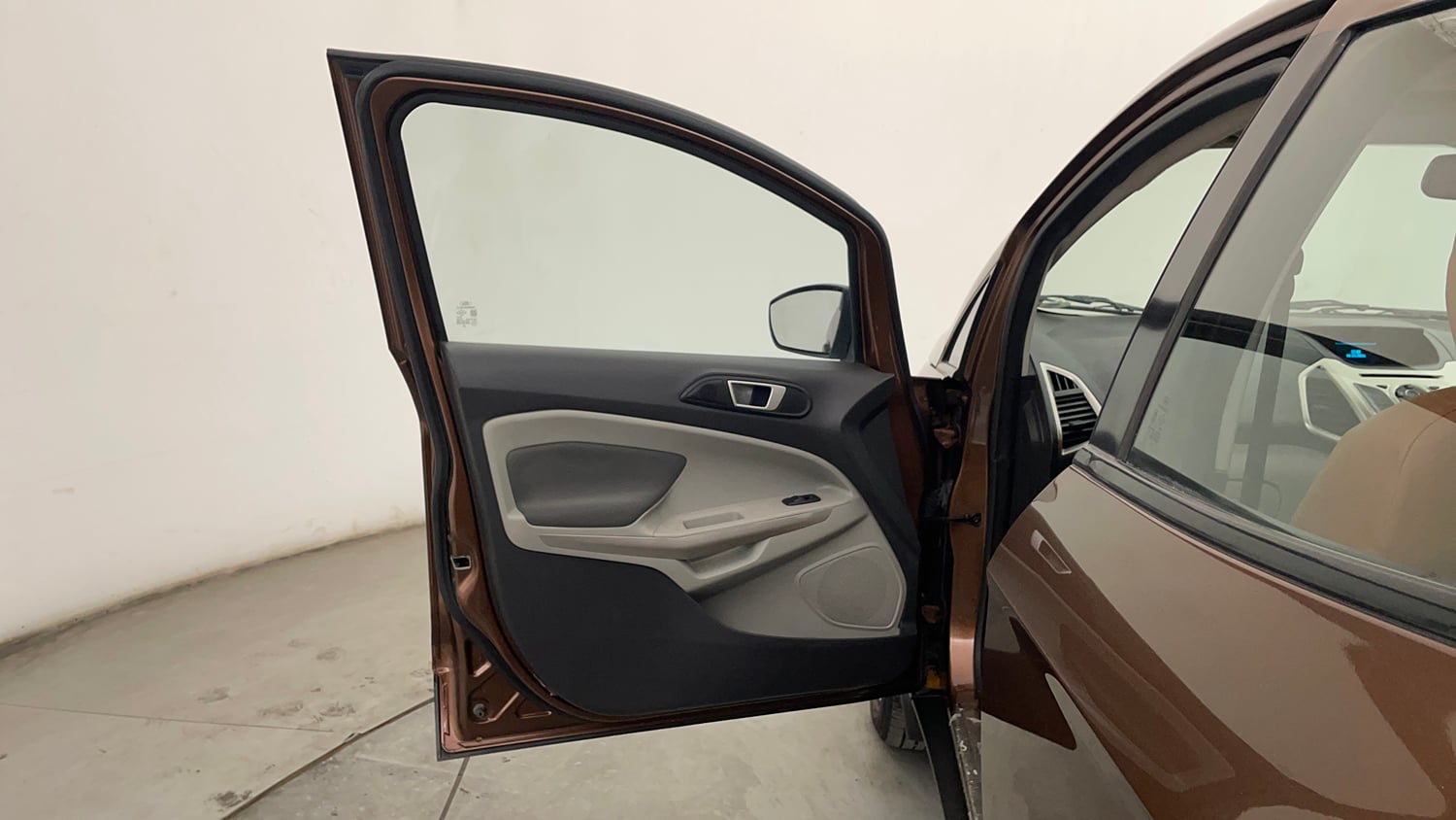 Used 2016 Ford EcoSport Titanium 1.5L Ti-VCT AT Petrol Automatic interior LEFT FRONT DOOR OPEN VIEW