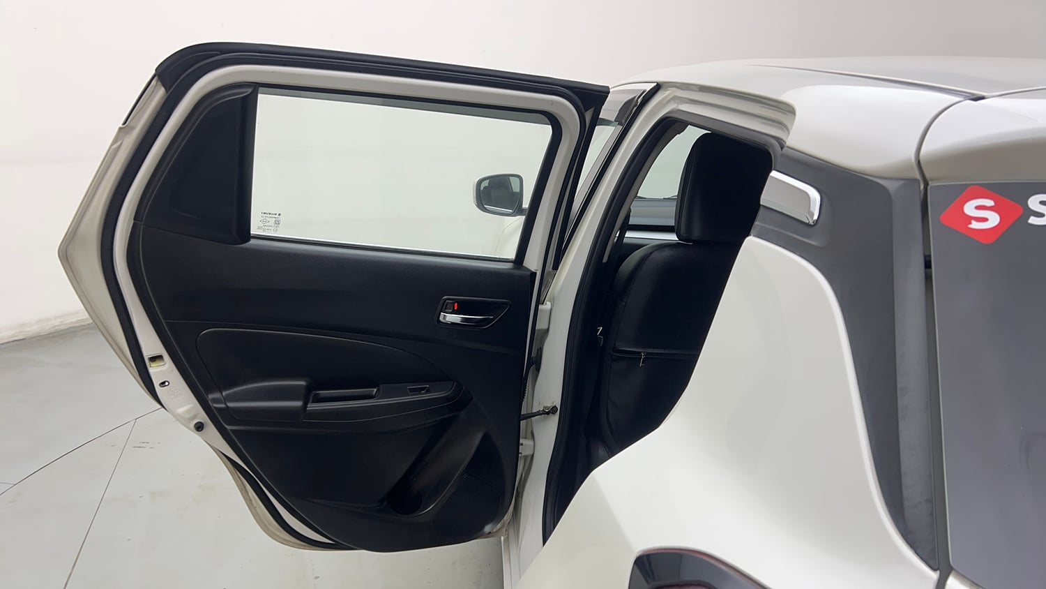 Used 2021 Maruti Suzuki Swift VXi Petrol Manual interior LEFT REAR DOOR OPEN VIEW