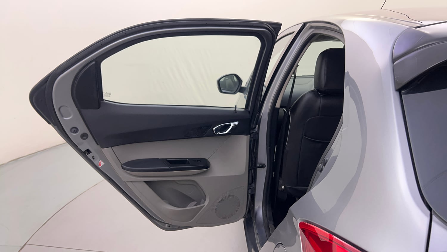 Used 2019 Tata Tiago Revotron XZ Plus Dual Tone Petrol Manual interior LEFT REAR DOOR OPEN VIEW