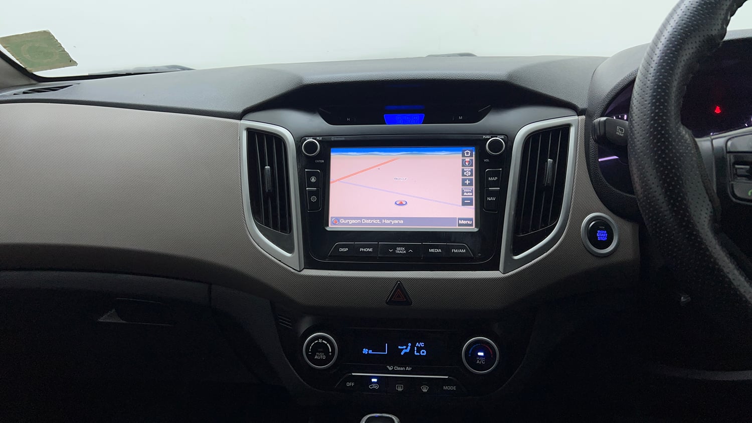 Used 2017 Hyundai Creta SX Plus 1.6 AT Petrol Petrol Automatic interior MUSIC SYSTEM & AC CONTROL VIEW