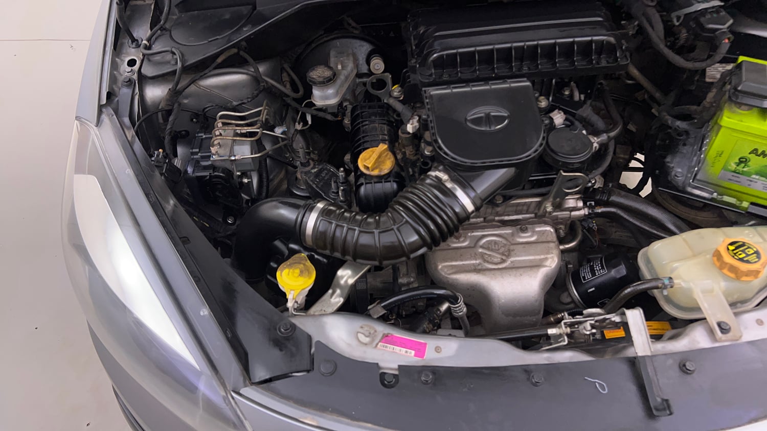 Used 2019 Tata Tiago Revotron XZ Plus Dual Tone Petrol Manual engine ENGINE RIGHT SIDE VIEW