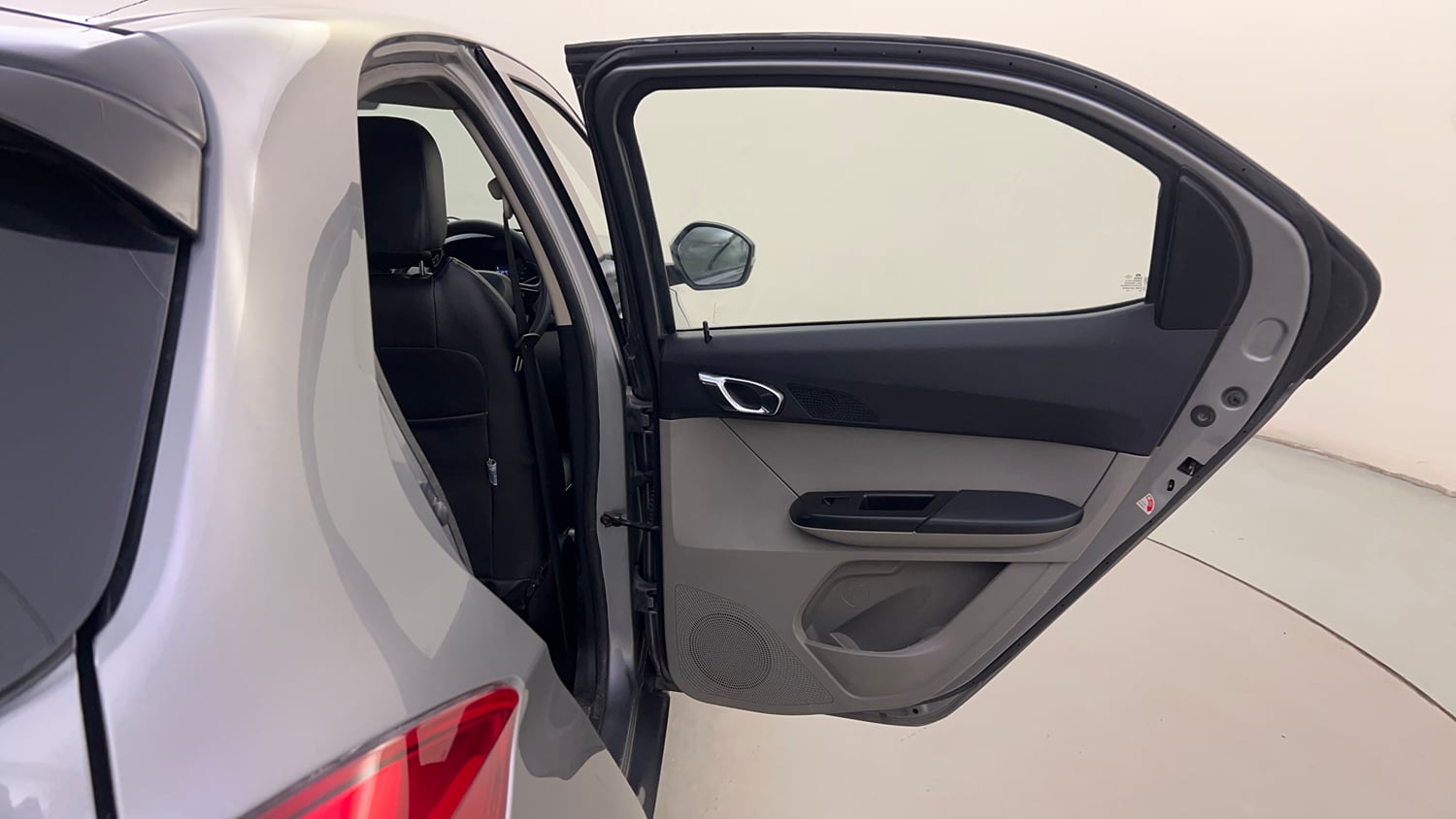 Used 2019 Tata Tiago Revotron XZ Plus Dual Tone Petrol Manual interior RIGHT REAR DOOR OPEN VIEW